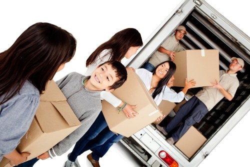 Man with a van helping a Docklands flat move