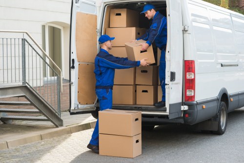 Commercial movers handling office relocation in Docklands