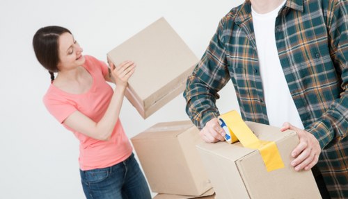 Safe and organised packing during a Docklands removal