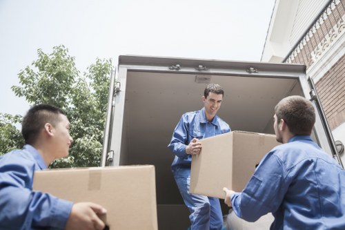 Protective wrapping and careful packing for a Docklands home relocation