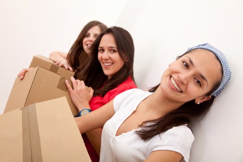 Local Docklands moving van prepared for efficient property moves