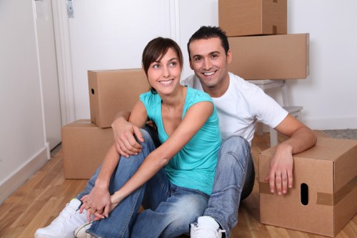Residential removals in Docklands with apartment building access